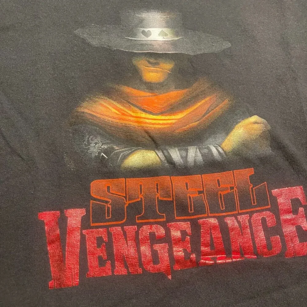 Steel Vengeance Cedar Point Black Youth Shirt Size Medium/Small